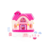 Детска сгъваема къща за кукли Polesie Toys - 12 части
