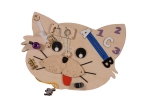 Дървена дъска Moni Toys - Монтесори, Cat