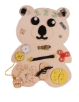 Дървена дъска Moni Toys - Монтесори, Cat