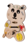 Дървена дъска Moni Toys - Монтесори, Cat
