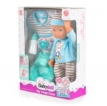 Комплект Tutu Love - Кукла с гърне и биберон, 31 cm, Blue