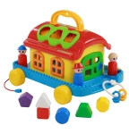 Детска къщичка сортер Polesie Toys - Fairy House, на колелца