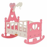 Легло за кукла Polesie Toys - Heart, Розова