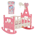 Легло за кукла Polesie Toys - Heart, Розова