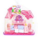 Детска сгъваема къща за кукли Polesie Toys - 12 части