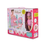 Пишкаща кукла Tutu love - С легло и стол за хранене, 31 cm