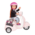 Комплект за кукли Battat - Our Generation, Мотоциклет с кош