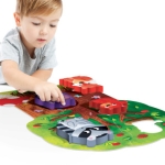 Образователен пъзел Headu - Montessori, В гората