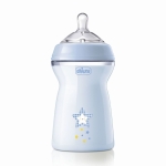 Шише за хранене Chicco - Natural Feeling РР, за момче, 330 ml, 6 m+