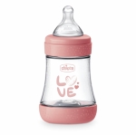 Бебешко шише Chicco - Perfect 5, Момиче, 150 ml