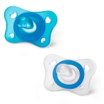 Силиконова залъгалка Chicco - PhysioForma Mini Soft, Момче, 2-6 m, 2 броя