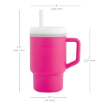 Силиконова чаша със сламка Infantino, 270 ml, Жълта
