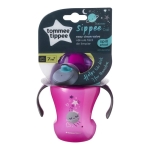 Неразливаща се чаша с мек накрайник Tommee Tippee, Розова, 230 ml, 6 m+