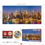 Панорамен пъзел Educa - New York Skyline, 3000 части
