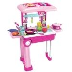 Детска кухня Buba - Little Chef, Куфар, Розова