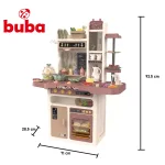 Детска кухня Buba - 65 части, Тъмносива