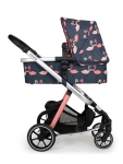 Комбинирана бебешка количка 3 в 1 Cosatto - Giggle Trail, Pretty Flamingo