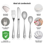 Комплект метални прибори Reer - Growing, 4 броя
