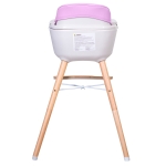 Столче за хранене 2 в 1 Buba - Carino, Черно