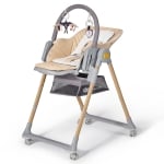 Столче за храненe 2 в 1 KinderKraft - Lastree, Дървесно