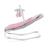 Бебешки шезлонг 2 в 1 Kinderkraft - Felio 2, Peony Rose