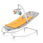 Бебешки шезлонг 2 в 1 Kinderkraft - Felio 2, Forest Yellow