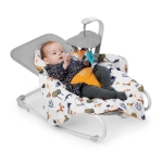Бебешки шезлонг 2 в 1 Kinderkraft - Felio 2, Forest Yellow