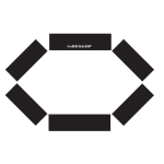 Сгъваема футболна врата Dunlop - 50 х 44 х 44 сm