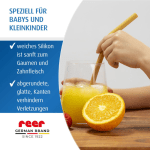 Комплект силиконови сламки с четка Reer - 4 броя