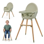 Столче за хранене 2 в 1 Kinderkraft - Fini 2, Grey