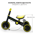 Детска триколка 3 в 1 Kinderkraft - 4TRIKE, Grey
