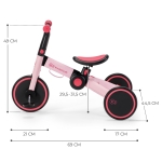 Детска триколка 3 в 1 Kinderkraft - 4TRIKE, Grey