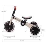 Детска триколка 3 в 1 Kinderkraft - 4TRIKE, Grey