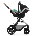 Бебешка количка 3 в 1 KinderKraft - Moov 2, Moonlight Grey
