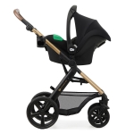 Бебешка количка 3 в 1 KinderKraft - Moov 2, Pure Black