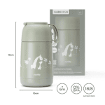 Термо кутия за храна Nuvita - Sage Green, 620 ml