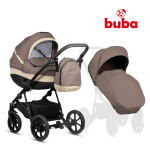 Бебешка количка 2 в 1 Buba - Zaza 2, Warm Grey