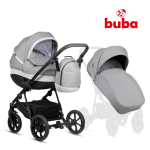 Бебешка количка 2 в 1 Buba - Zaza 2, Warm Grey
