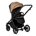 Бебешка количка 2 в 1 Tutis - MIO 3+, Leather, Beige