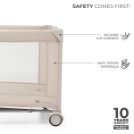 Бебешка кошара Kinderkraft - Joy Simple 2, Beige