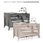 Бебешка кошара с аксесоари Kinderkraft - Joy Full 2, Beige
