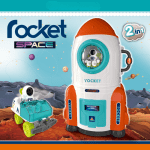 Игрален комплект 2 в 1 Buba - Space Capsule, 15 части