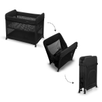 Бебешка кошара KinderKraft - Moon Dream, Black