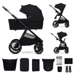 Бебешка количка 2 в 1 KinderKraft - Nea 2, Deep Grey