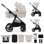 Бебешка количка 2 в 1 KinderKraft - Nea 2, Deep Grey