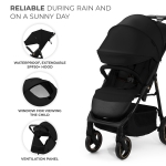 Бебешка лятна количка Kinderkraft - Trig 3, Onyx Black