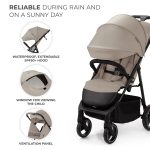 Бебешка лятна количка Kinderkraft - Trig 3, Stone Beige