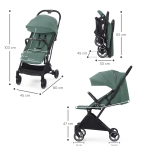 Бебешка лятна количка KinderKraft - Indy 2, Cozy Grey