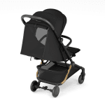 Бебешка лятна количка KinderKraft - Pilot 2, Midnight Black
