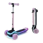 Тротинетка KinderKraft - Raket, Led, Pink